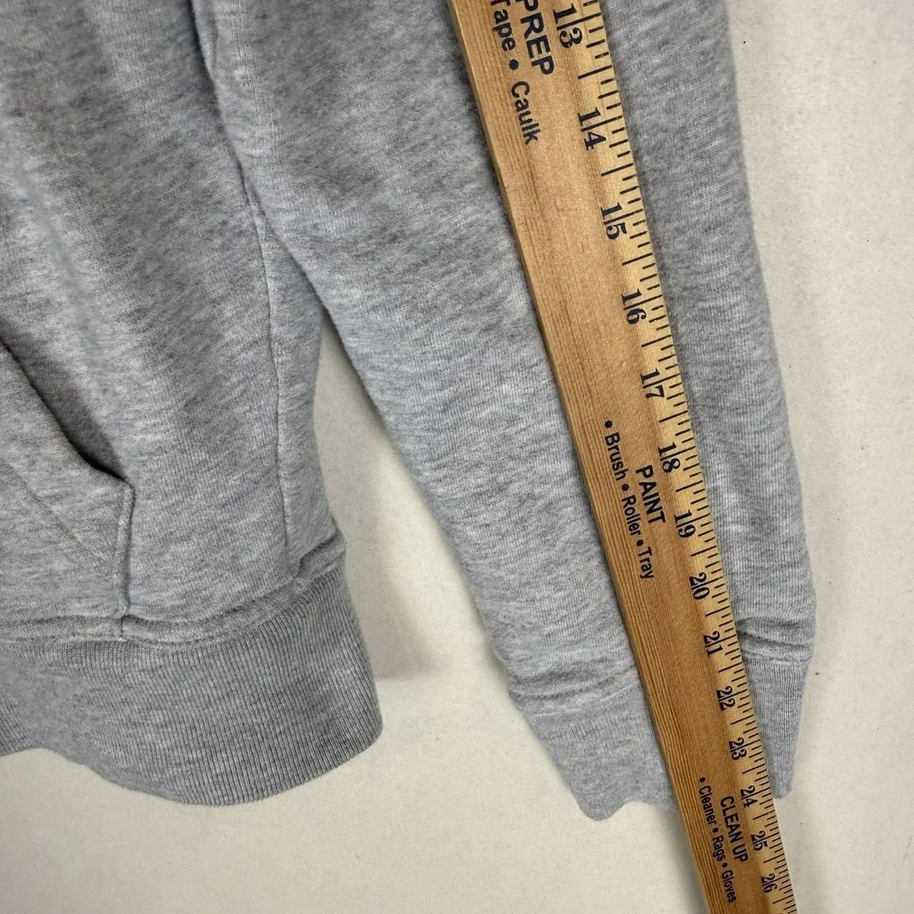 Aeropostale Hoodie Sweatshirt Kids Small Gray Full Zip Sherpa Fleece Lined Logo‎